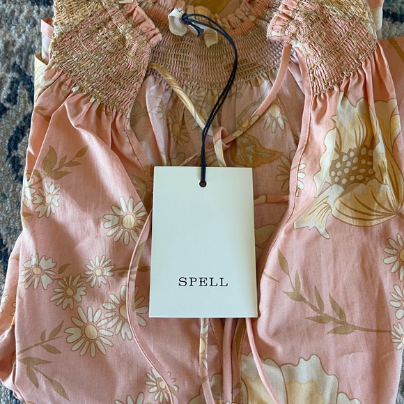 Spell The Sloan Blouse in Peach - Picture 6 of 6